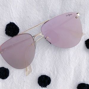 Le Specs pink reflecting sunglasses